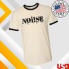 kenny Pirates Press Records Merch Store Noise Logo Natural W Black Ringer T Shirta