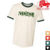 kenny Pirates Press Records Merch Store Noise Logo Natural W Green Ringer T Shirta