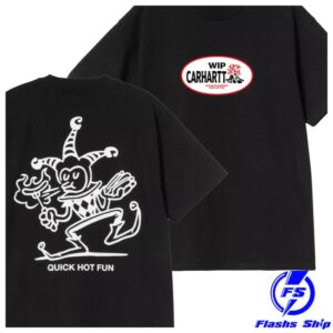 Welcomeleeds Store Merch Carhartt Wip Harlequin Bbq T-Shirt Black