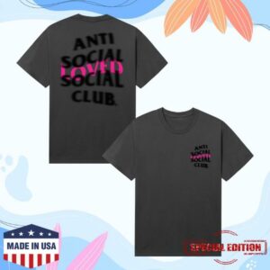 Anti Social Social Club Merch Store Assc Loved Tee Medium Grey