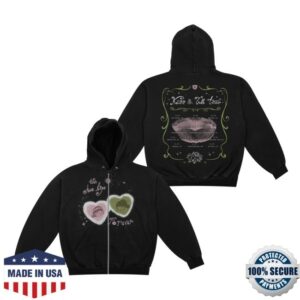 The Two Lips Official Store Merch The Two Lips Tour Black Zip-Up Hoodie