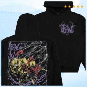8Thwndr Store Merch Distortion Hoodie Black