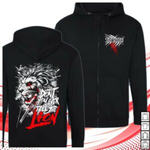 Soulbound Store Merch Zipper Lioness Schwarz Hoodie