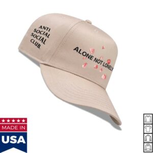 Antisocialsocialclub Shop Merch Store Assc Alone Not Lonely 5 Panel Snapback Cap