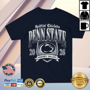 Barstool Sports Store Merch Penn State Hockey X Spittin Chiclets Emblem Tee