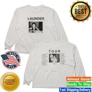 Launder Merch Store Shop White Long Sleeve