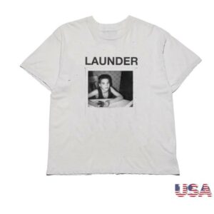 Launder Merch Store Shop White Short Sleeve