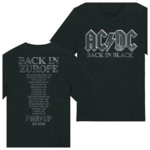 Acdc Store Merch Ac/Dc Back In Black 2024 Tour T-Shirt