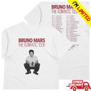 Bruno Mars Store Merch Bruno Mars The Romantic Tour 2026 Merch T-Shirt