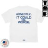 kenny fredsgarms store merch icbw tee blue text ue
