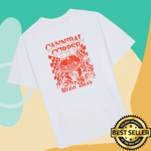 Cannibal Corpse Store Merch Cannibal Corpse X Brain Dead Splatter Brain T-Shirt White