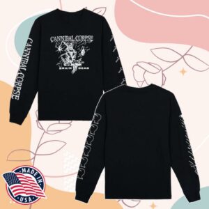 Cannibal Corpse Merch Store Shop Cannibal Corpse X Brain Dead Mutilation Long Sleeve