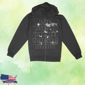 Deadair Store Merch Shop Music Baby Zip Hoodie Black