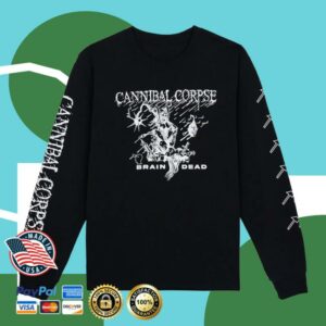 Cannibal Corpse Merch Store Cannibal Corpse X Brain Dead Mutilation Long Sleeve Black