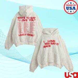 Lonely Ghost Merch Store Ways To Say I Love You Heavyweight Hoodie