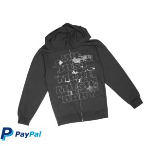 Deadair Store Merch Music Baby Zip Hoodie Black