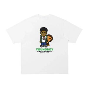 Complex Merch Store Bape X Youngboy Never Broke Again Milo Tee White