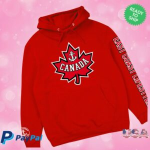 Eastcoastlifestyle Store Merch Go Canada Red Hoodie