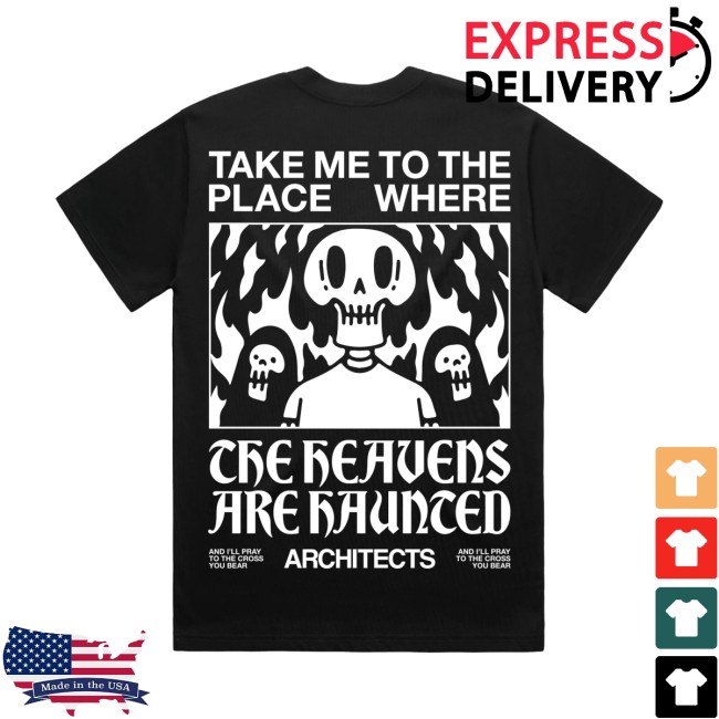 Architects Merch Store Broken Mirror Heavens Black T-Shirt Architects Merch Store Broken Mirror Heavens Black T-Shirt