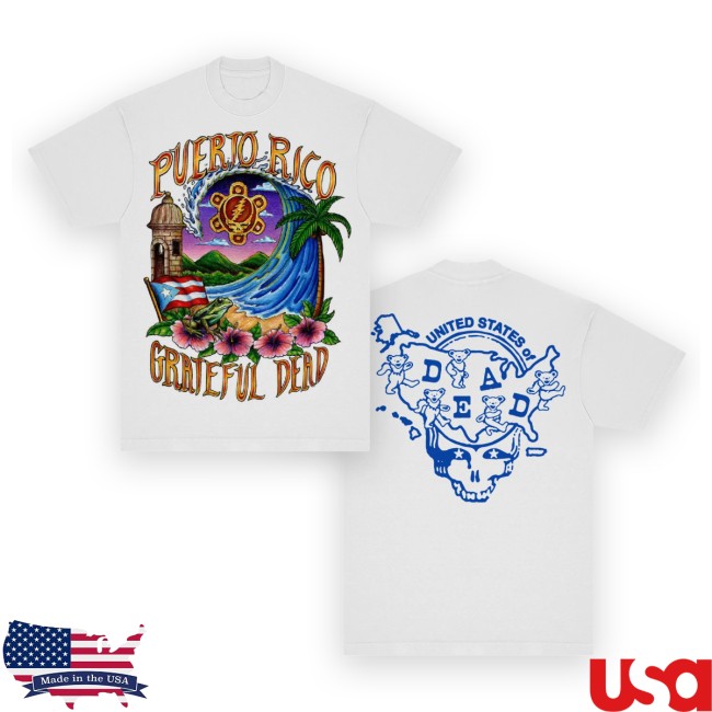 Dead Store Merch Puerto Rico United States Of Dead T-Shirt Dead Store Merch Puerto Rico United States Of Dead T-Shirt