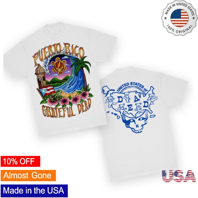 Dead Store Merch Puerto Rico United States Of Dead T-Shirt Dead Store Merch Puerto Rico United States Of Dead T-Shirt