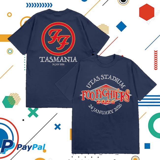 Foo Fighters Shop Merch Store Foo Fighters 2026 Utas Stadium Tee Foo Fighters Shop Merch Store Foo Fighters 2026 Utas Stadium Tee