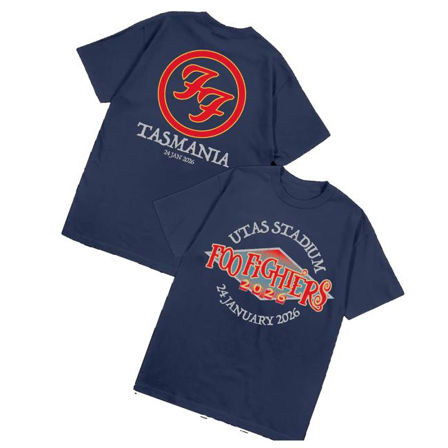 Foo Fighters Shop Merch Store Foo Fighters 2026 Utas Stadium Tee Foo Fighters Shop Merch Store Foo Fighters 2026 Utas Stadium Tee