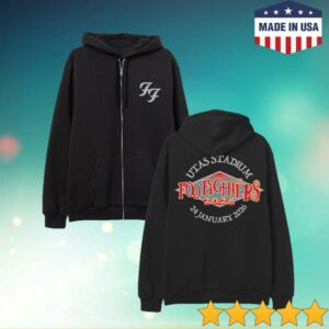 Foo Fighters Shop Merch Store Utas Stadium Zip Hoodie