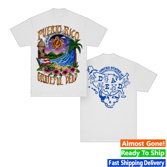 Great Dead Merch Store Shop Puerto Rico United States Of Dead T-Shirt Great Dead Merch Store Shop Puerto Rico United States Of Dead T-Shirt