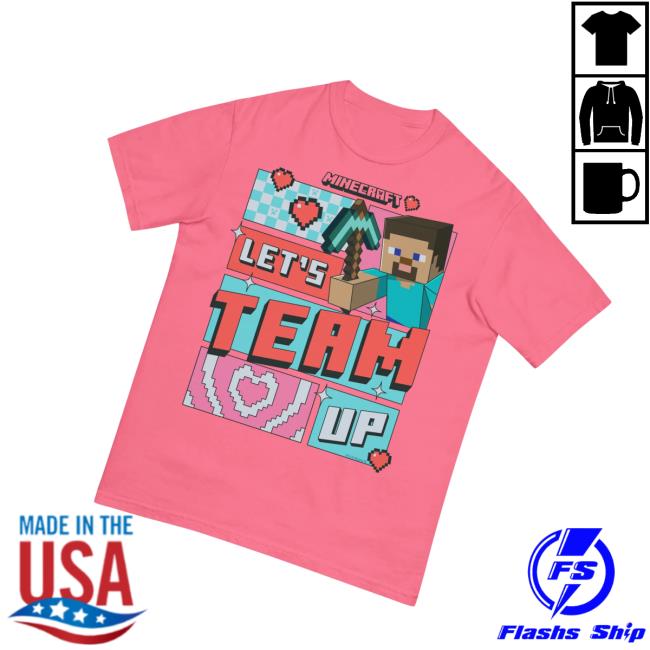 Minecraft Shop Merch Store Minecraft T-Shirt Let’s Team Up Minecraft Shop Merch Store Minecraft T-Shirt Let’s Team Up