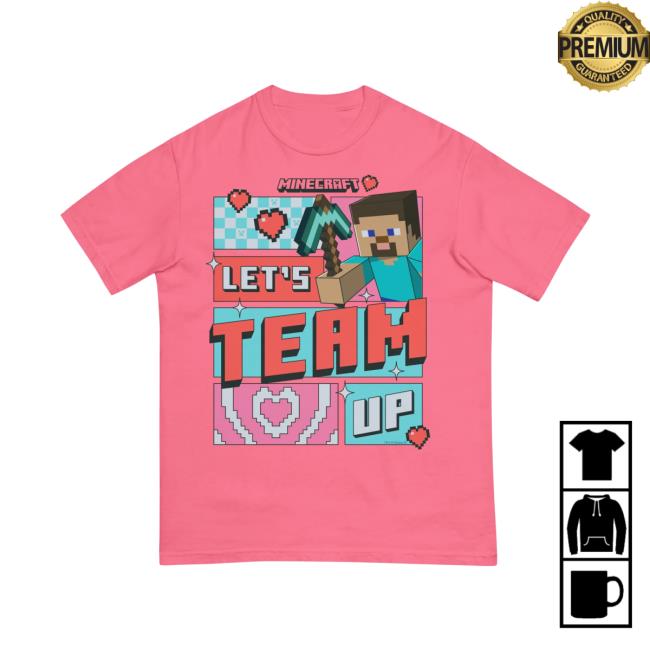 Minecraft Shop Merch Store Minecraft T-Shirt Let’s Team Up Minecraft Shop Merch Store Minecraft T-Shirt Let’s Team Up