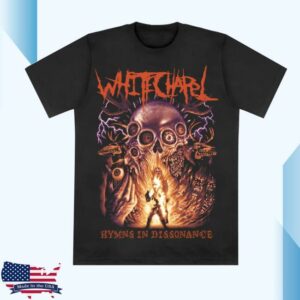 Whitechapel Merch Store Shop Retro Hymns Black T-Shirt