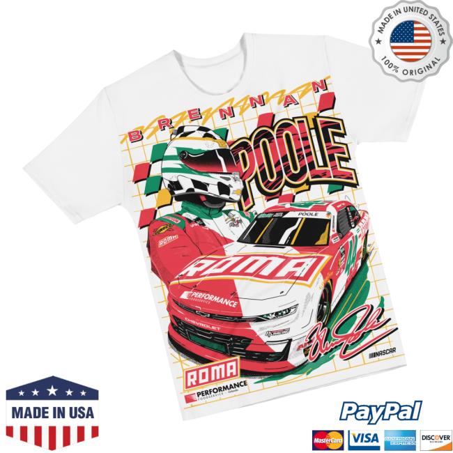 Brennan Poole Merch Store Brennan Poole #44 Roma Daytona Race Day Tee Brennan Poole Merch Store Brennan Poole #44 Roma Daytona Race Day Tee