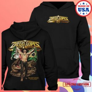 Bornforthis Store Merch Diego Lopes Ufc 325 ‘Estrella De Oro’ Heavyweight Hoodie