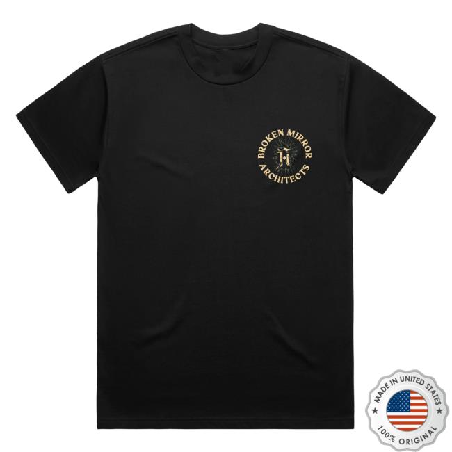 Architects Merch Store Broken Mirror Black T-Shirt Architects Merch Store Broken Mirror Black T-Shirt
