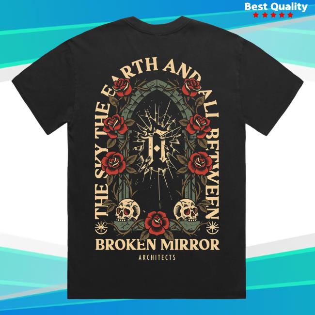 Architects Merch Store Broken Mirror Black T-Shirt Architects Merch Store Broken Mirror Black T-Shirt