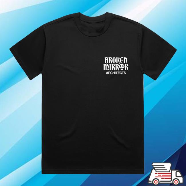 Architects Merch Store Broken Mirror Heavens Black T-Shirt Architects Merch Store Broken Mirror Heavens Black T-Shirt