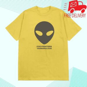 Foo Fighters Merch Store Alien Tasmania 2026 Tee