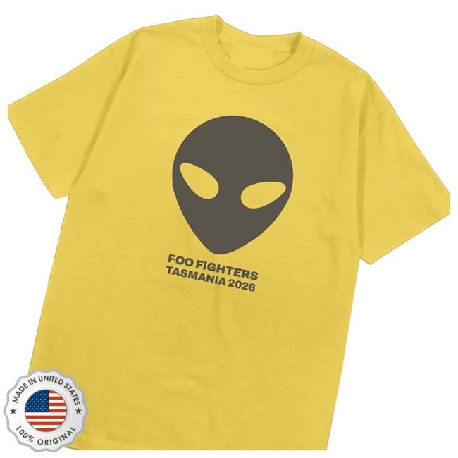 Foo Fighters Merch Store Alien Tasmania 2026 Tee Foo Fighters Merch Store Alien Tasmania 2026 Tee
