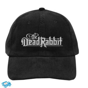 The Dead Rabbit Store Merch The Dead Rabbit Embroidered Logo Corduroy Cap – Black