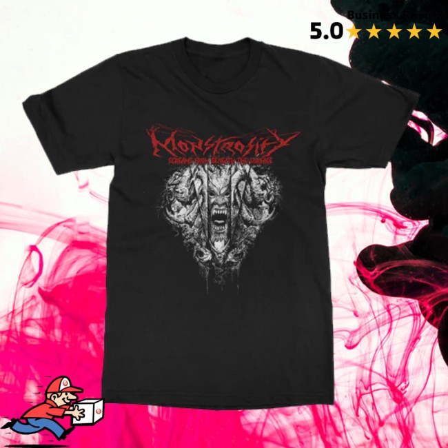 Indiemerchstore Monstrosity Screams From Beneath The Surface T-Shirt 2 Indiemerchstore Monstrosity Screams From Beneath The Surface T-Shirt
