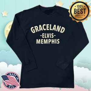 Graceland Store Merch Shop Graceland Elvis Memphis Long Sleeve T-Shirt