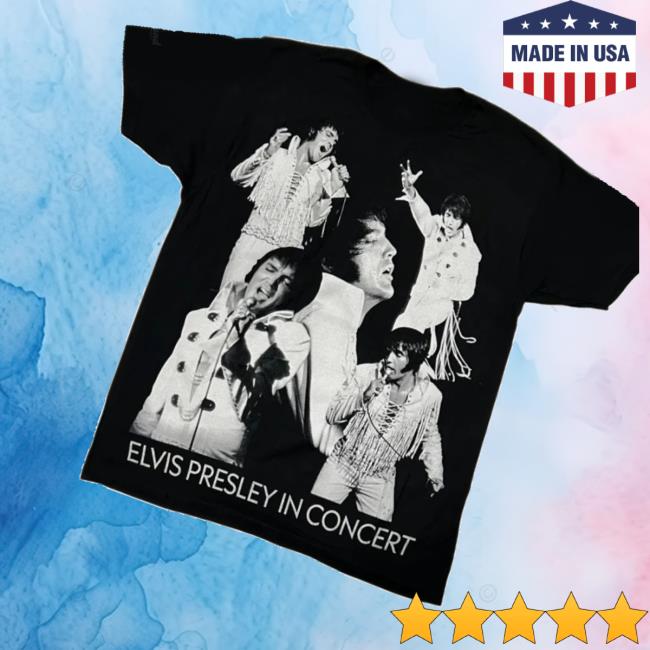 Graceland Store Merch Shop Elvis Presley In Concert Collage T-Shirt 3 Graceland Store Merch Shop Elvis Presley In Concert Collage T-Shirt