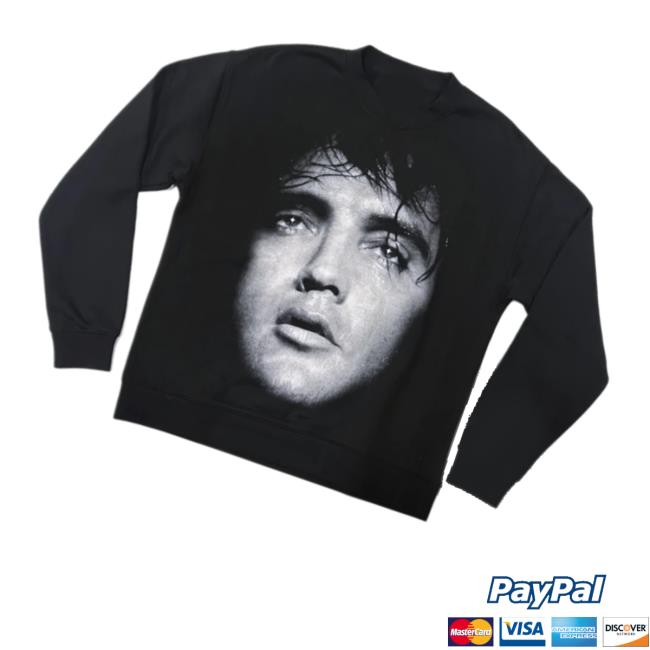 Graceland Store Merch Shop Elvis Close Up Relaxed Crew Sweatshirt 3 Graceland Store Merch Shop Elvis Close Up Relaxed Crew Sweatshirt