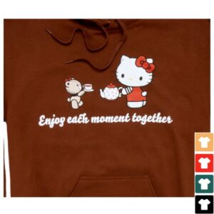 Sanrio Store Merch Hello Kitty And Friends Adult Enjoy Each Moment Hoodie