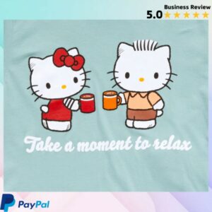 Sanrio Store Merch Hello Kitty & Dear Daniel Adult Take A Moment To Relax Tee