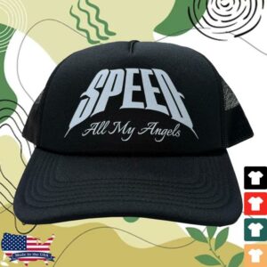 Del Saato Merch Store Gang Called Speed All My Angels Trucker Hat