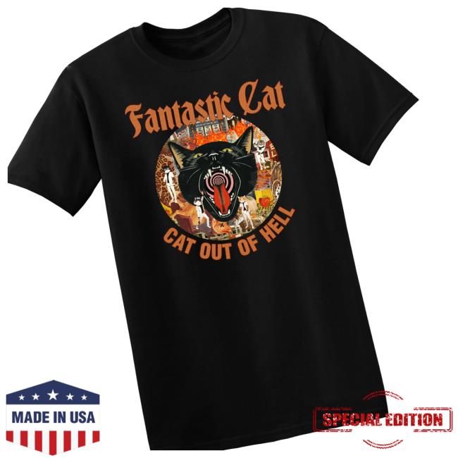 Fantastic Cat Merch Store Cat Out Of Hell T-Shirt 4 Fantastic Cat Merch Store Cat Out Of Hell T-Shirt