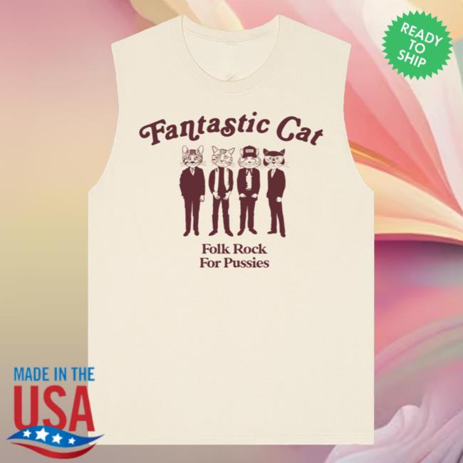 Fantastic Cat Merch Store Folk Rock For Pussies Tank Top 2 Fantastic Cat Merch Store Folk Rock For Pussies Tank Top
