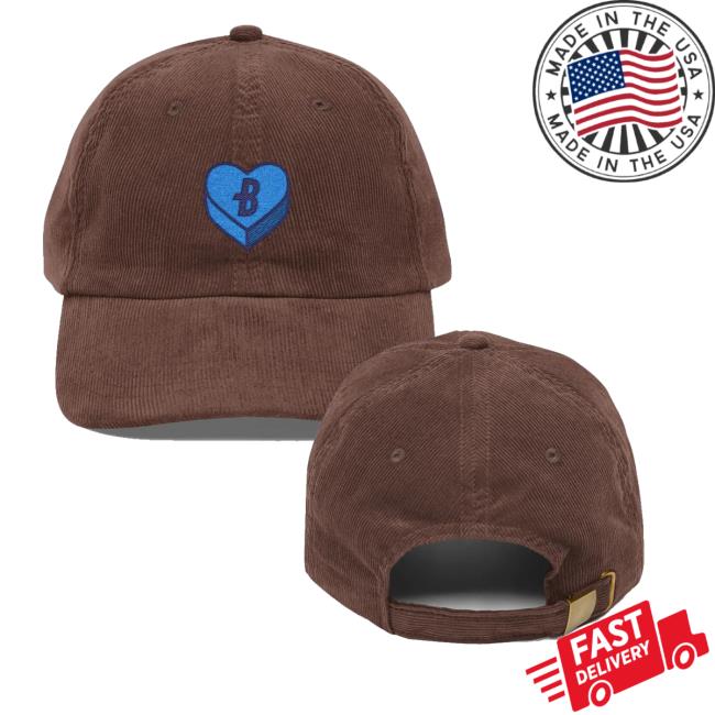 Bluecoats Merch Store Shop Candy Heart Embroidered Corduroy Cap 2 Bluecoats Merch Store Shop Candy Heart Embroidered Corduroy Cap